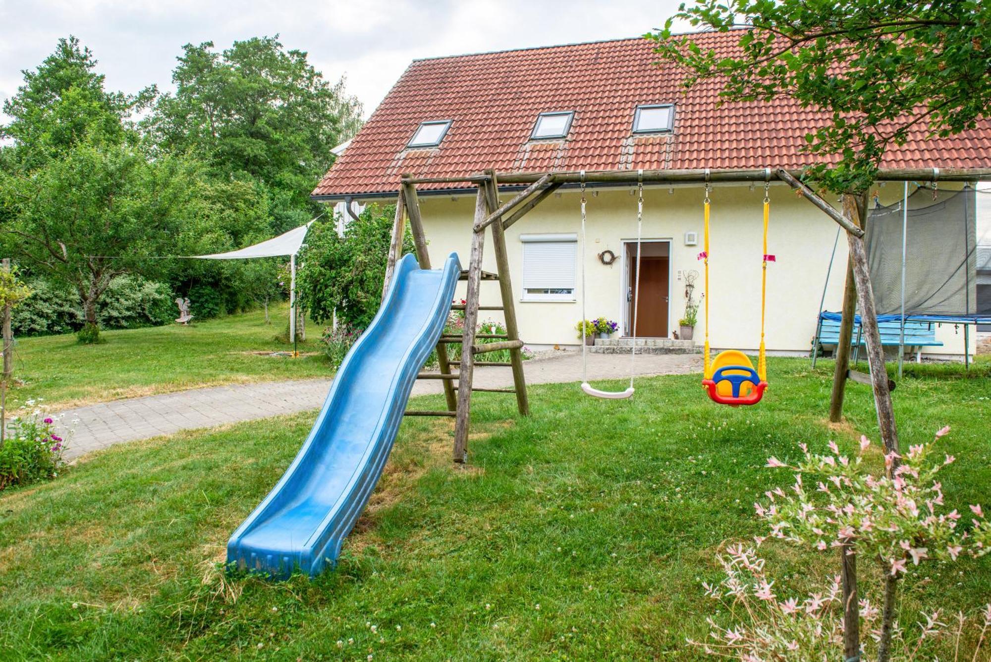 Beutenmuehle Straussenfarm Dach Owingen Exterior foto